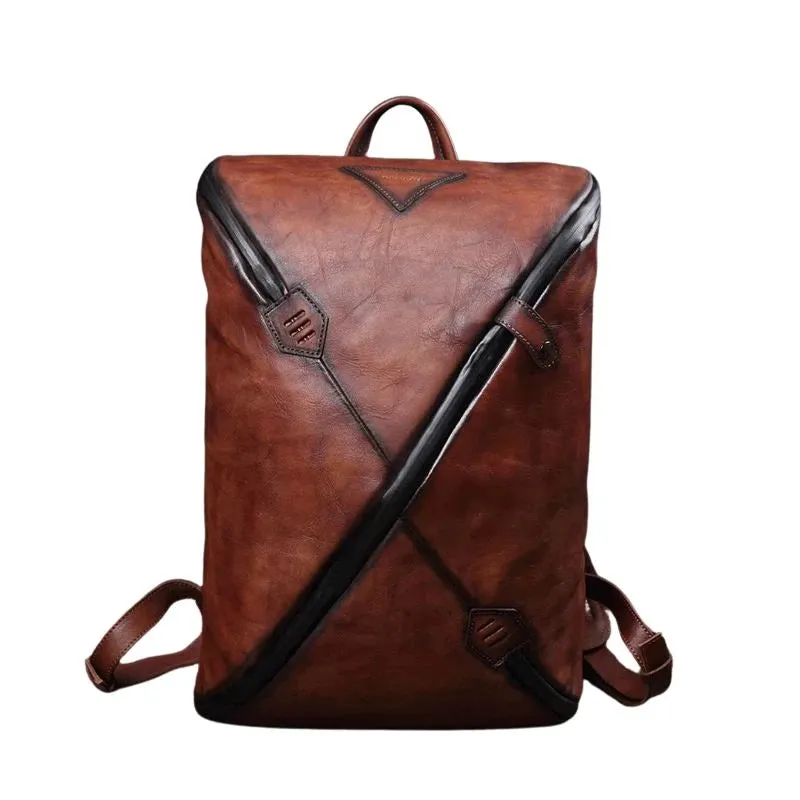 Unique Vintage Style – Men's Leather Backpack