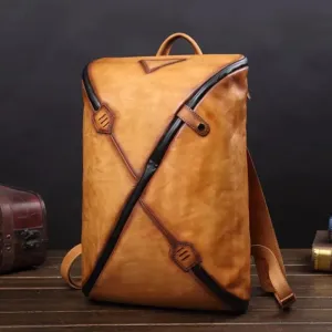 Unique Vintage Style – Men's Leather Backpack