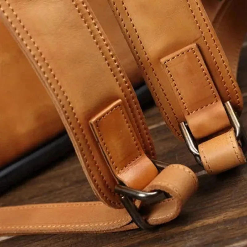 Unique Vintage Style – Men's Leather Backpack