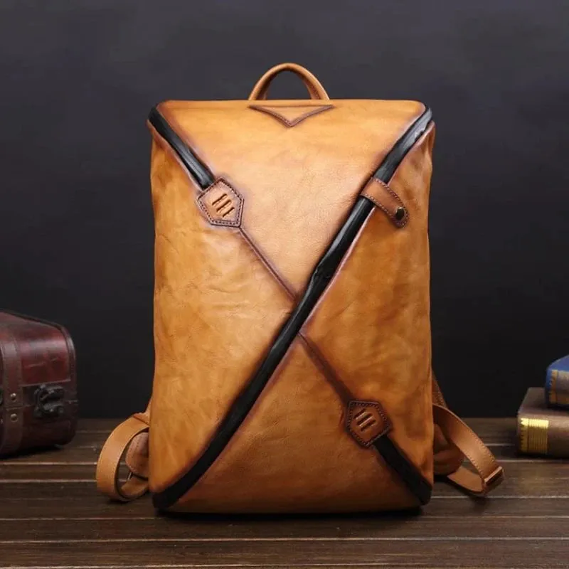Unique Vintage Style – Men's Leather Backpack