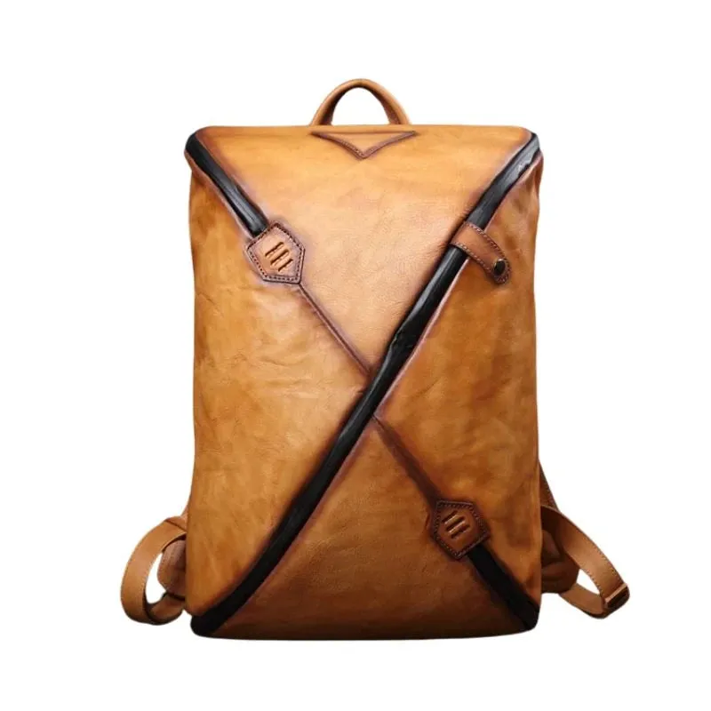 Unique Vintage Style – Men's Leather Backpack