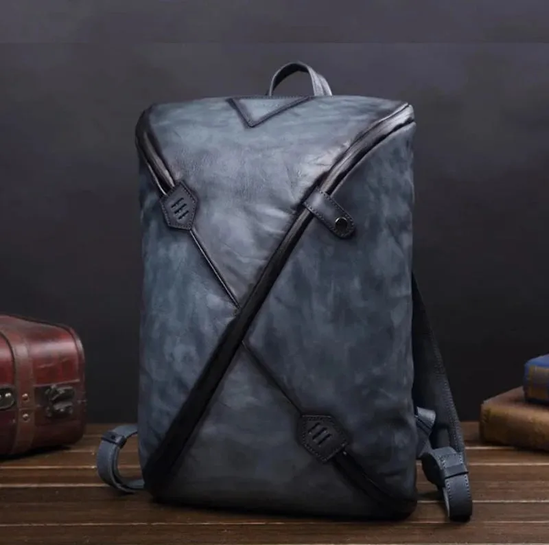 Unique Vintage Style – Men's Leather Backpack