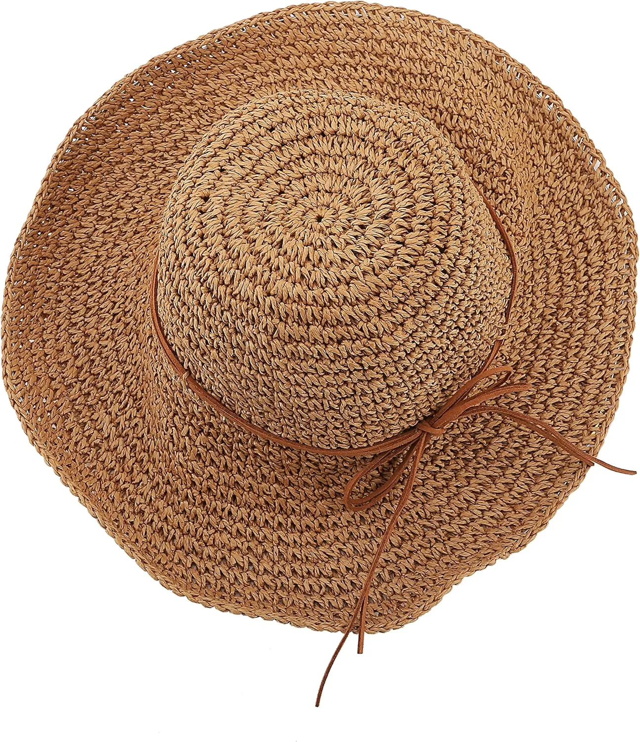 Urban CoCo Women's Wide Brim Caps Foldable Summer Beach Sun Straw Hats