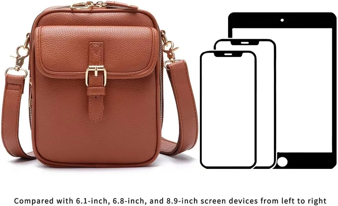 Urvashi Crossbody Leather Bag,Tojoyride crossbody bag, Women'S Anti-Theft Retro Crossbody Bag With Multiple Card Slots