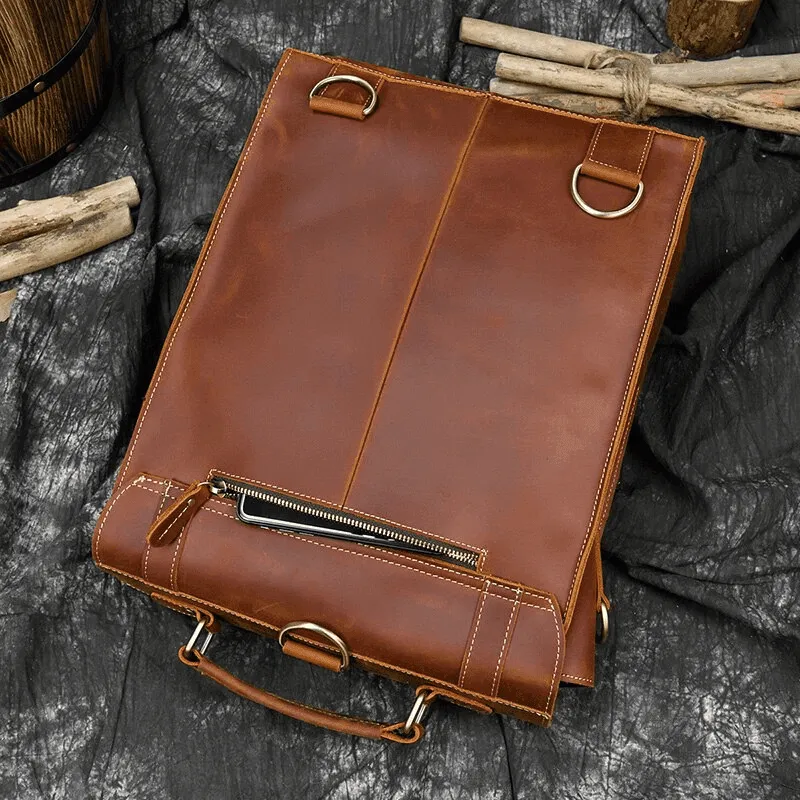 VacationGrabs Genuine Leather Backpack for Travel