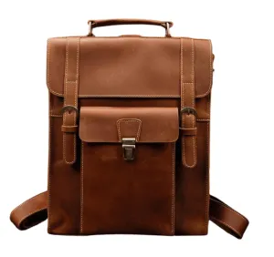 VacationGrabs Genuine Leather Backpack for Travel