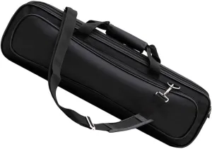 Vaguelly Flute Case Carrying Bag Waterproof Lightweight for 16 Holes /17 Holes Flute C Foot with Adjustable Shoulder Strap and Exterior Pocket