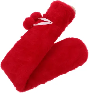 VALICLUD Thick Plush Hot Water Bottle Refillable Water Pouch for Shoulder Waist Therapeutic Heat Therapy Detachable Cover for Winter Comfort at Home Office Outdoors
