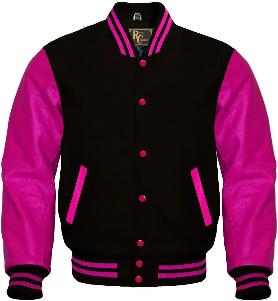 Varsity Jacket Baseball Letterman Jacket– Wool and Leather Premium Quality Unisex Basketball Jacket