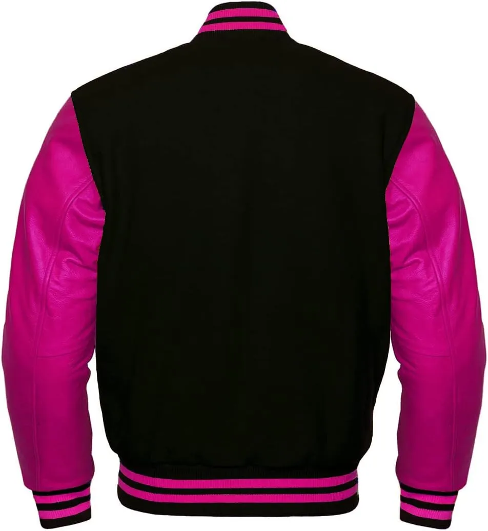 Varsity Jacket Baseball Letterman Jacket– Wool and Leather Premium Quality Unisex Basketball Jacket