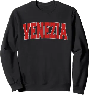 VENEZIA ITALY Varsity Style Vintage Retro Italian Sports Sweatshirt