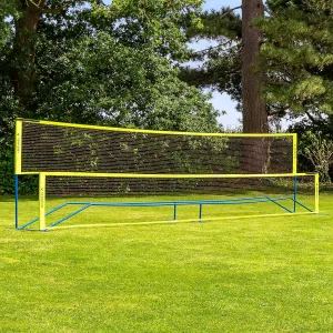 Vermont Procourt Combi Net | Net for Tennis, Badminton, Pickleball & Soccer-Tennis | Portable Badminton Set | Mini Tennis & Badminton Sets for Backyards