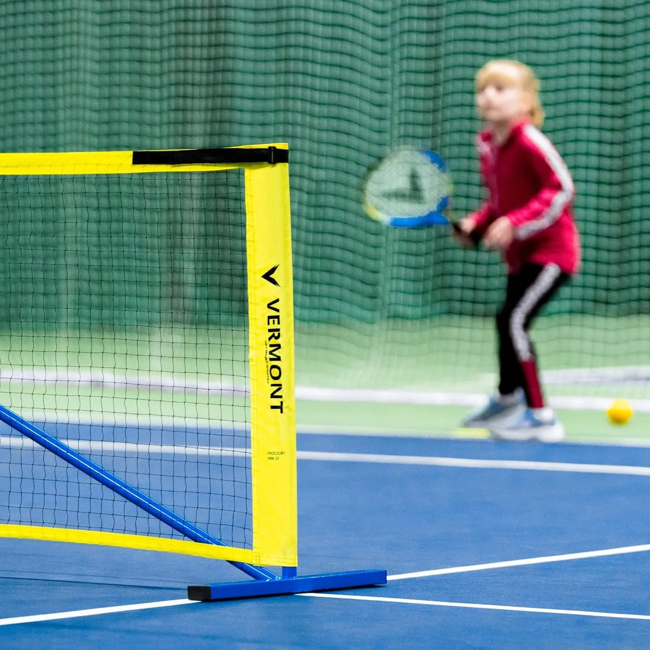 Vermont Procourt Combi Net | Net for Tennis, Badminton, Pickleball & Soccer-Tennis | Portable Badminton Set | Mini Tennis & Badminton Sets for Backyards