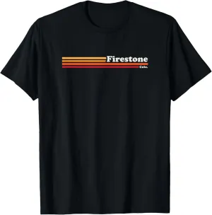 Vintage 1980s Graphic Style Firestone Colorado T-Shirt