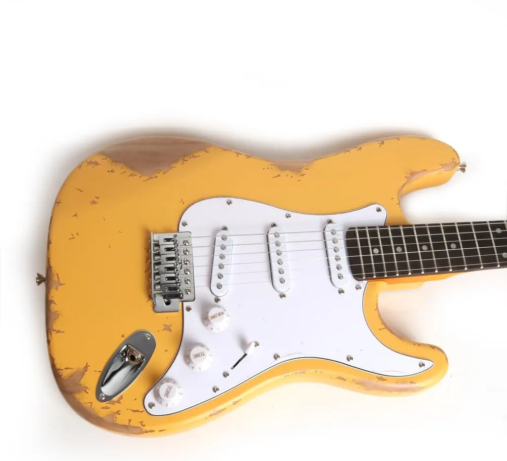 Vintage Aged Havy Relic Solid Body Phoenix Body Rosewood Fretboard Maple Neck Electric Guitar