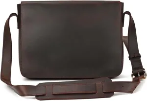 Vintage Crossbody Bag Large Clamshell Briefcase Large Capacity Shoulder Bag