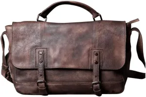 Vintage Do Old Layer Cowhide Shoulder Bag Crossbody Bag Large Capacity Backpack