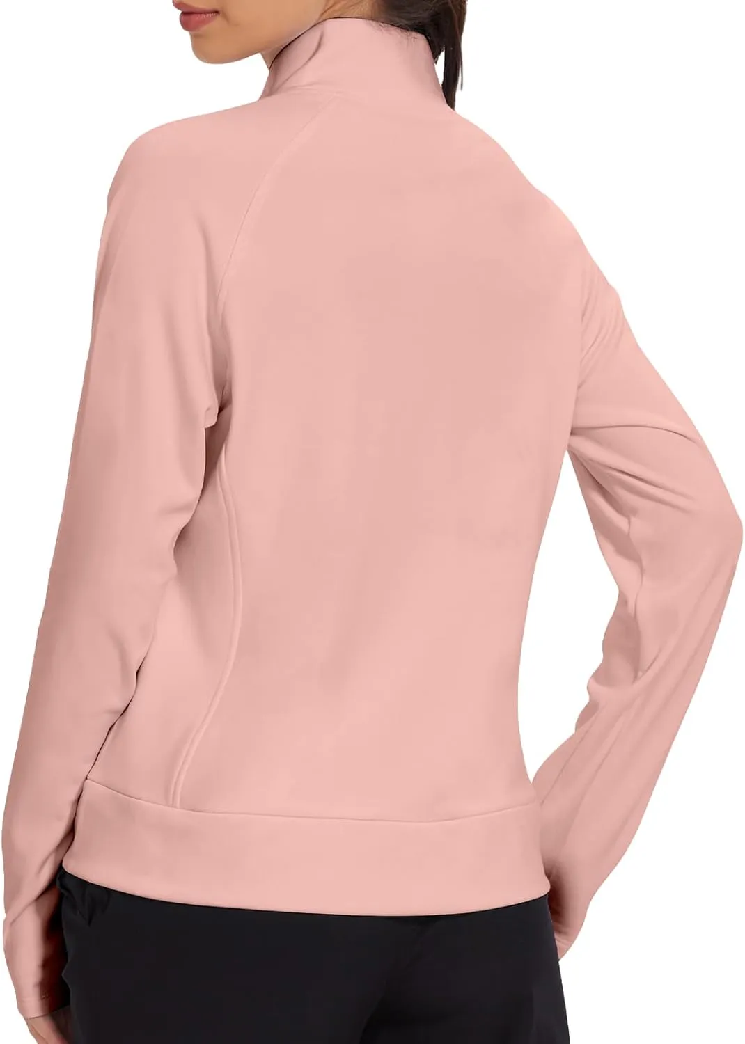 VUTRU Casual Jacket for Women Fleece Zip Up Jacket Tops Long Sleeve Fall Coat Trendy