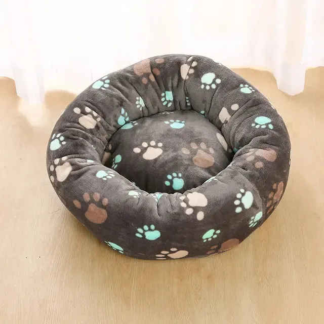 Warm Bear Hug Plush Dog Bed