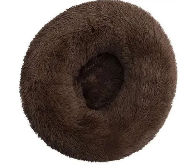 Warm Soft Long Donut Plush Pet Cushion