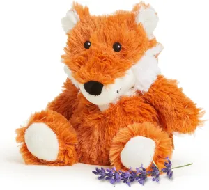 warmies Junior Microwavable & Weighted Stuffed Animals, Fox - Heated Stuffed Animal Plushie for Warmth & Comfort - Cute Soft Plush Toys for Adults & Children (Boys, Girls, Babies & Toddlers)