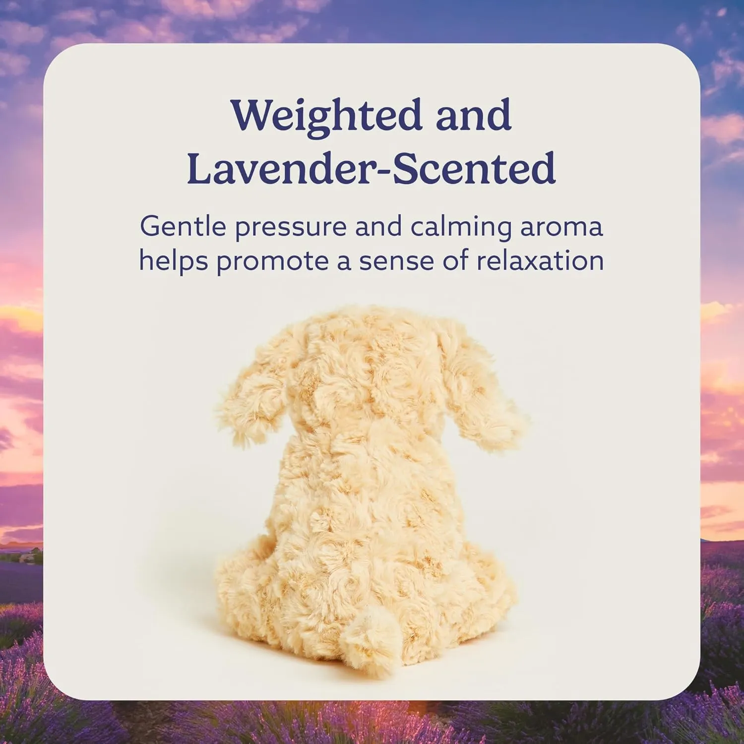 warmies Junior Microwavable & Weighted Stuffed Animals, Golden Dog - Heated Stuffed Animal Plushie for Warmth & Comfort - Cute Soft Plush Toys for Adults & Children (Boys, Girls, Babies & Toddlers)
