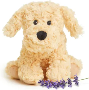 warmies Junior Microwavable & Weighted Stuffed Animals, Golden Dog - Heated Stuffed Animal Plushie for Warmth & Comfort - Cute Soft Plush Toys for Adults & Children (Boys, Girls, Babies & Toddlers)