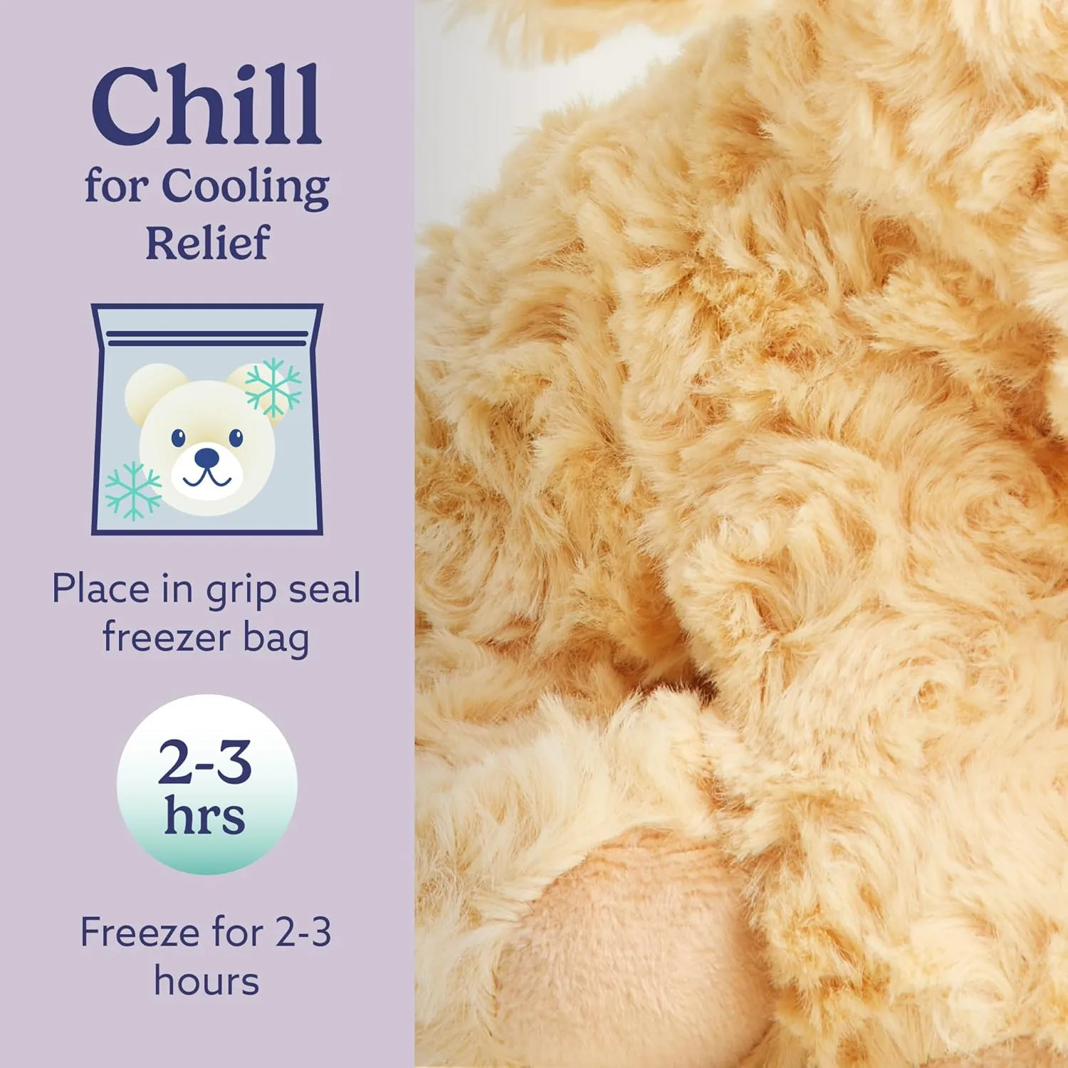 warmies Junior Microwavable & Weighted Stuffed Animals, Golden Dog - Heated Stuffed Animal Plushie for Warmth & Comfort - Cute Soft Plush Toys for Adults & Children (Boys, Girls, Babies & Toddlers)