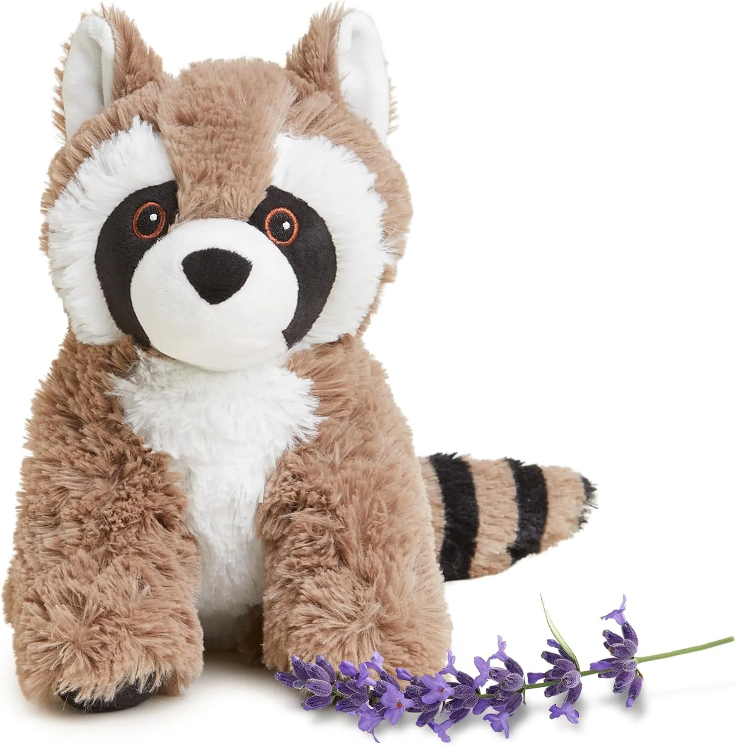 warmies Microwavable & Weighted Stuffed Animals, Raccoon - Heated Stuffed Animal Plushie for Warmth & Comfort - Cute Soft Plush Toys for Adults & Children (Boys, Girls, Babies & Toddlers)