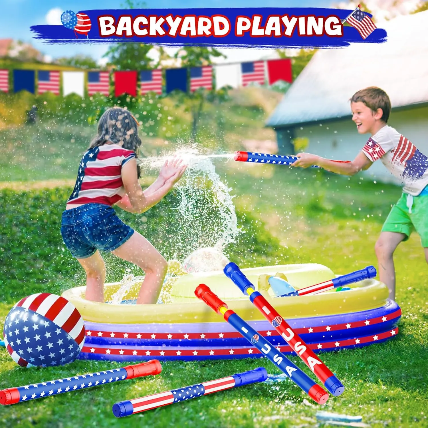 Water Gun Squirt Toys for Kids Adults: Outdoor Super Blaster Water Guns for Kids Age 3-4-5-8-12 Bulk - Fun 4th of July Pool Toys for Swimming Beach Summer Outside Party Games
