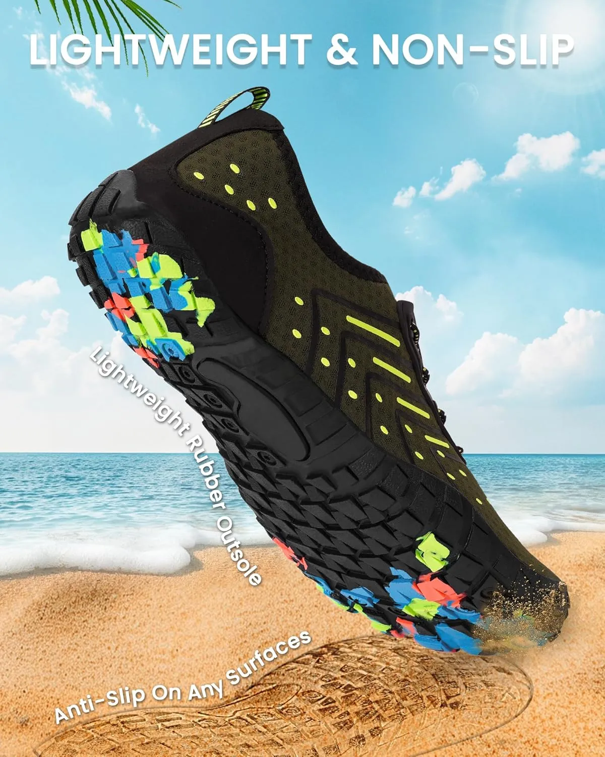Water Shoes for Women Men Quick-Dry Barefoot Shoes Breathable Aqua Socks for Swim Beach River Pool Lake Hiking Surfing Kayaking