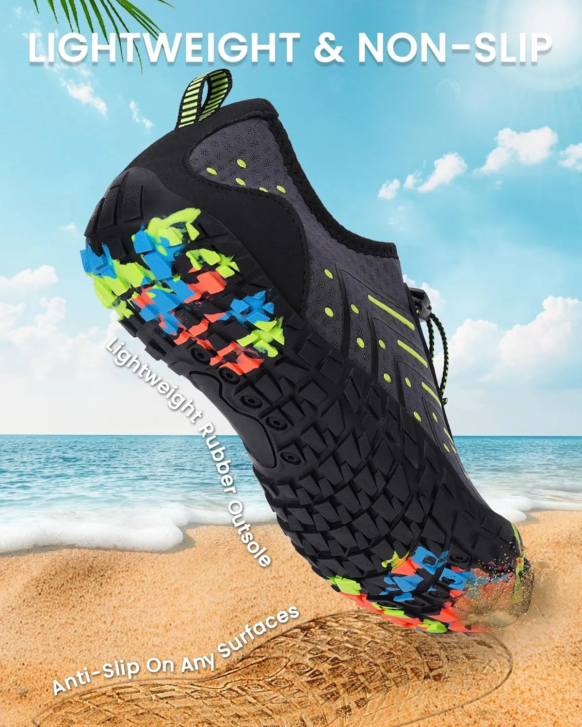 Water Shoes for Women Men Quick-Dry Barefoot Shoes Breathable Aqua Socks for Swim Beach River Pool Lake Hiking Surfing Kayaking