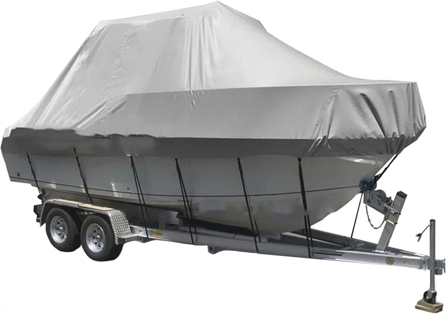 Waterproof Boat Cover 210D UV Resistant and Tear Resistant V-Shaped Hull TRI Hull Runabout Pro Style Bass Boat(14 * 16FT)