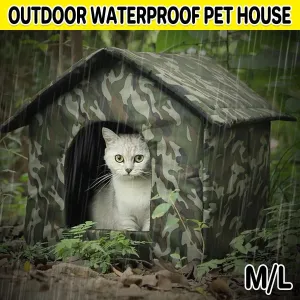 Waterproof Outdoor Cat Nest Stray Pet Hiding Nest Simple Dog House Shelter Bed
