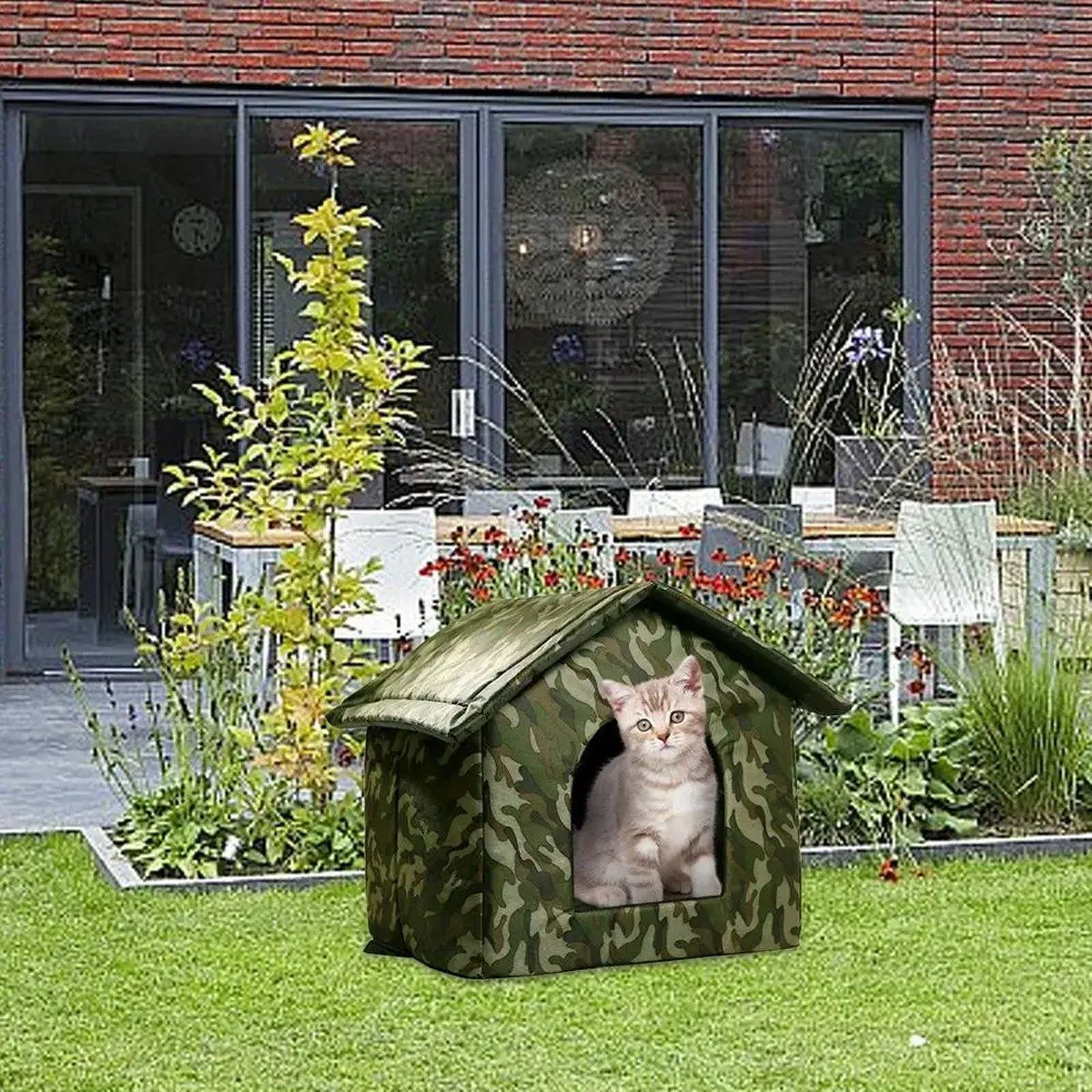 Waterproof Outdoor Cat Nest Stray Pet Hiding Nest Simple Dog House Shelter Bed