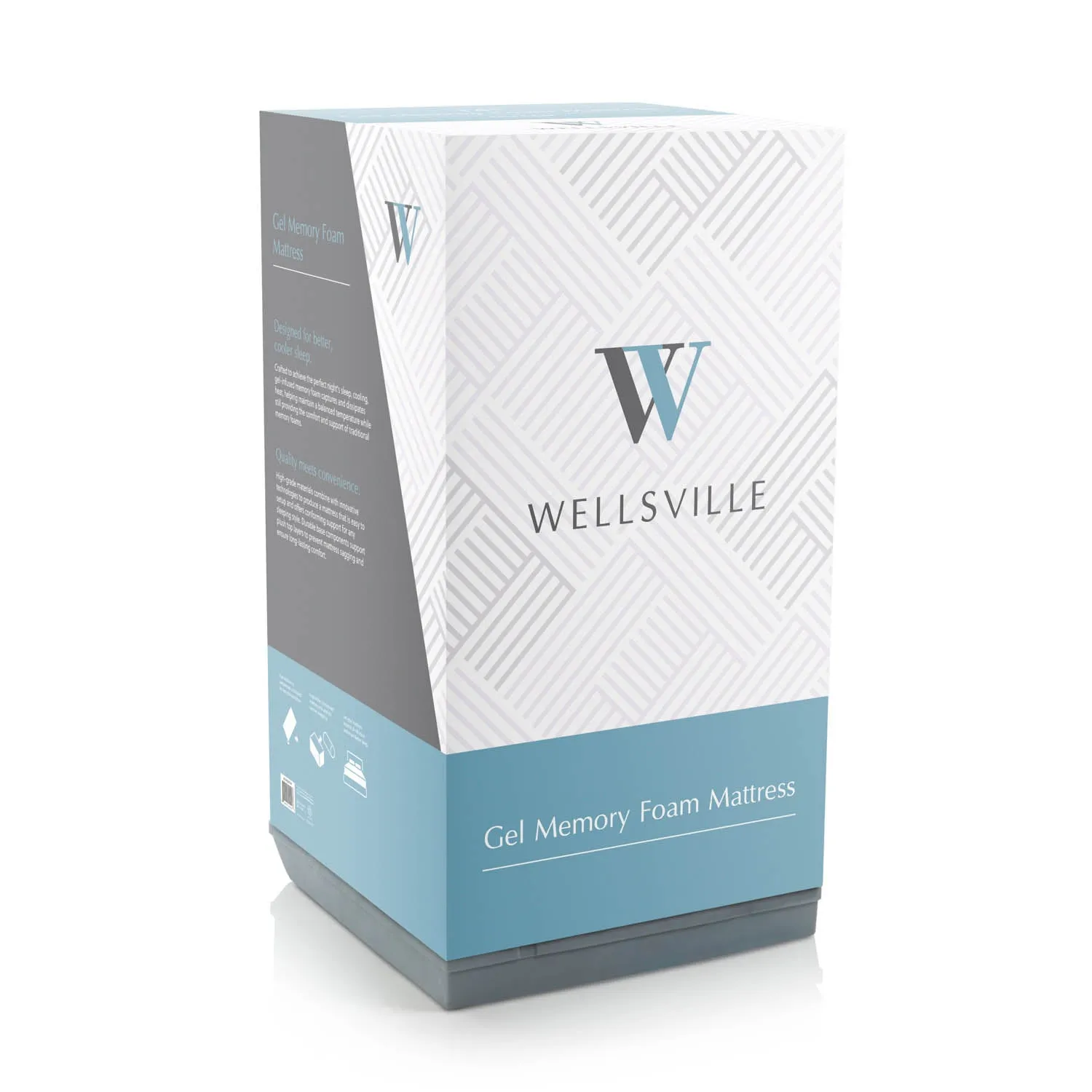 Wellsville 14" Gel Foam Mattress - Split Cal King