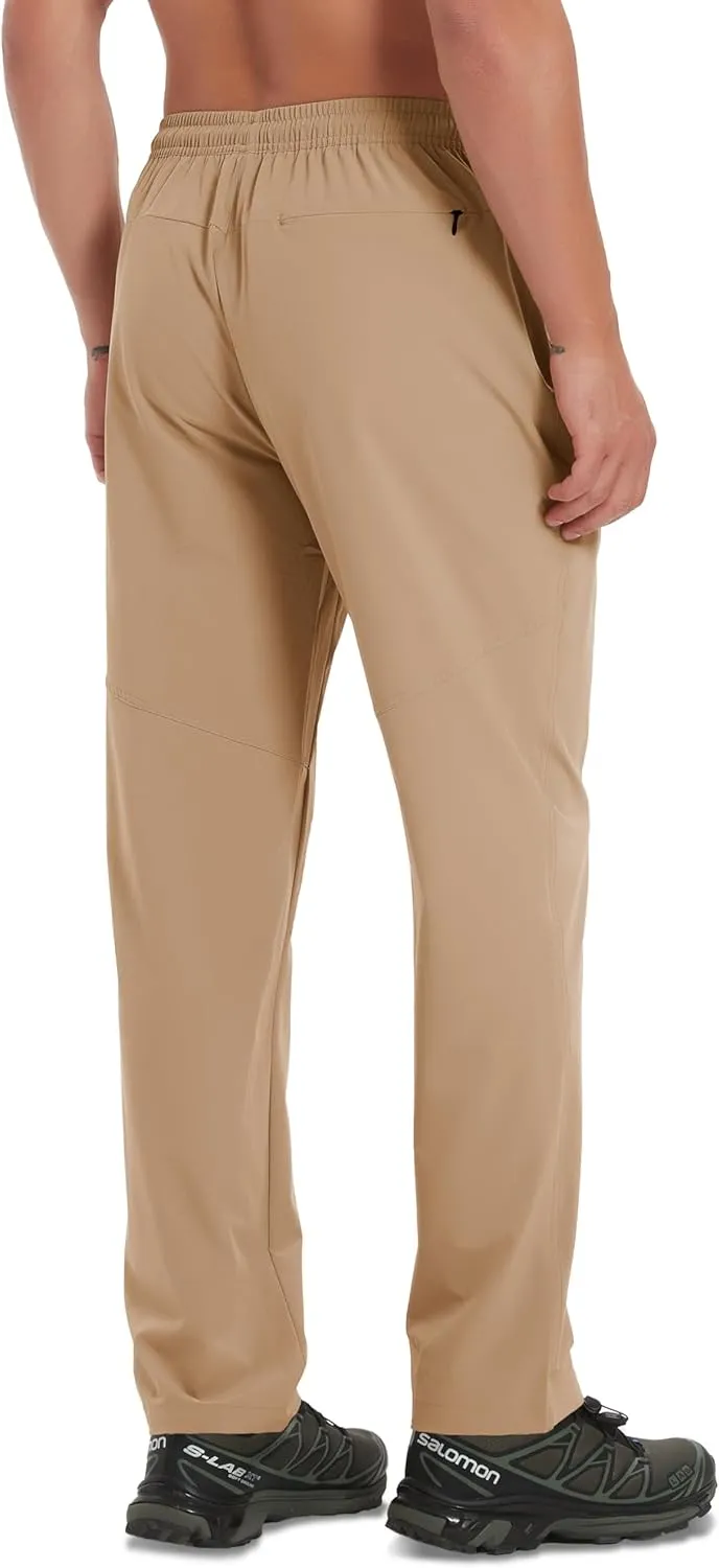 WENRONSTA Men's Lightweight Hiking Pants Quick Dry Water Resistant Breathable Athletic Running Jogger Track Active Sweatpants