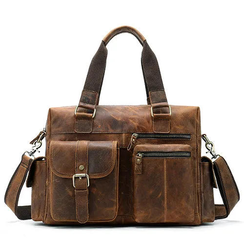WESTAL Travel Bag Hand Luggage Genuine Leather Foldable Travel Bag Suitcase Luggage Travelbags Duffle Bags Big/Weekend Bags 8537
