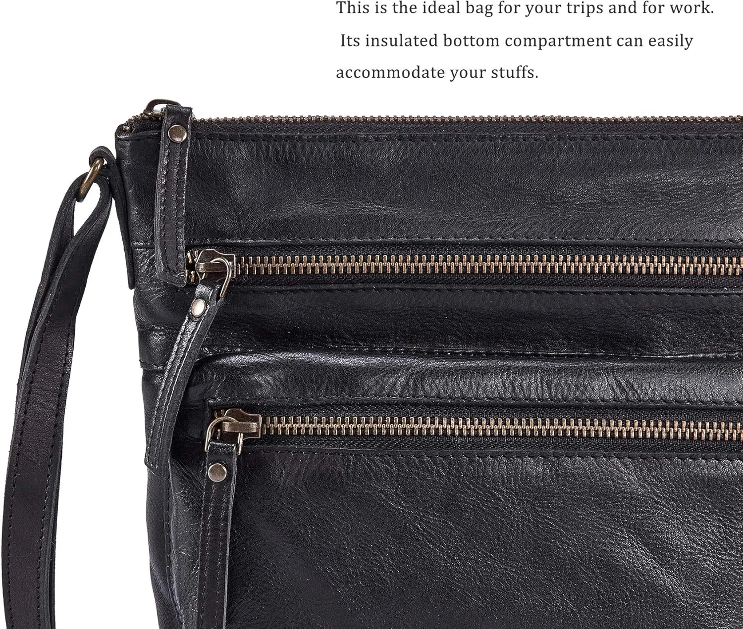 Wise Owl Accessories Small Crossbody Bags for Women Real Leather Purse Handbags Crossover Over the Shoulder Pocketbook