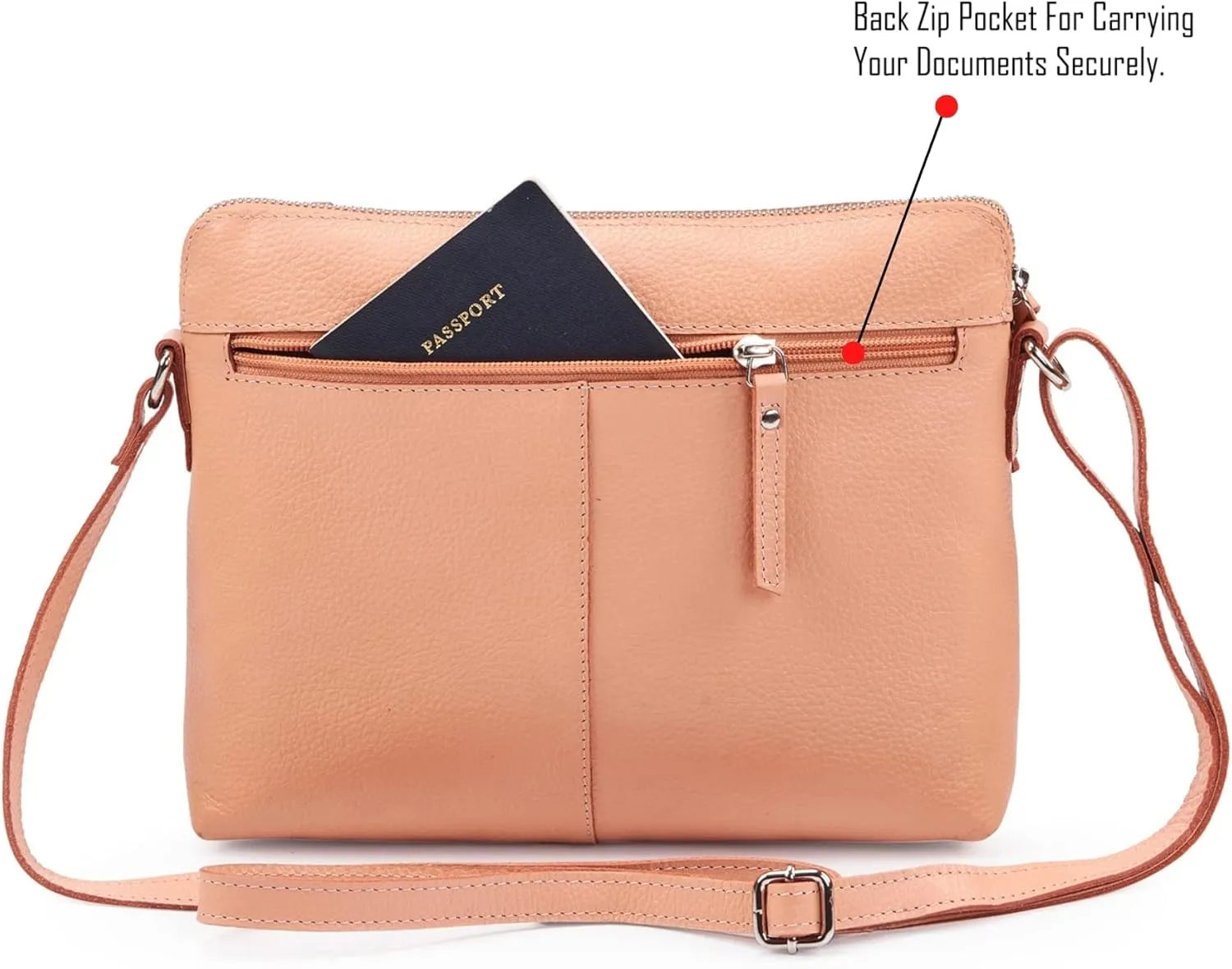 Wise Owl Accessories Small Soft Pebbled Real Leather Crossbody Handbags Purses Sling Crossover Shoulder Bag