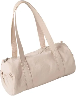 Women Aesthetic Nylon Shoulder Bag Korean Styles Casual Multipurpose Commuters Student Cylinder Underarm Handbag Purse Shoulder Handbag