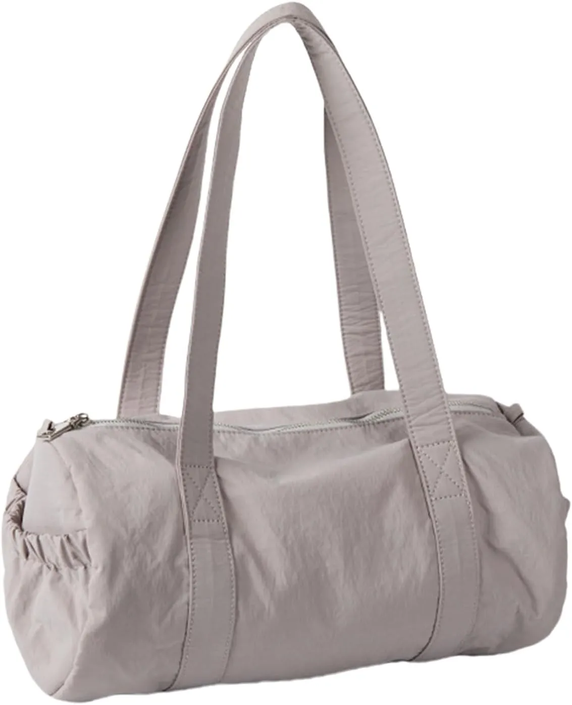 Women Aesthetic Nylon Shoulder Bag Korean Styles Casual Multipurpose Commuters Student Cylinder Underarm Handbag Purse Shoulder Handbag