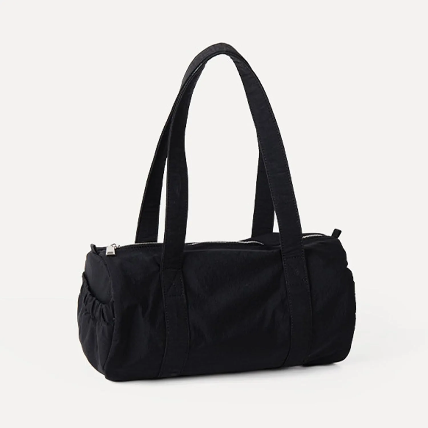 Women Aesthetic Nylon Shoulder Bag Korean Styles Casual Multipurpose Commuters Student Cylinder Underarm Handbag Purse Shoulder Handbag