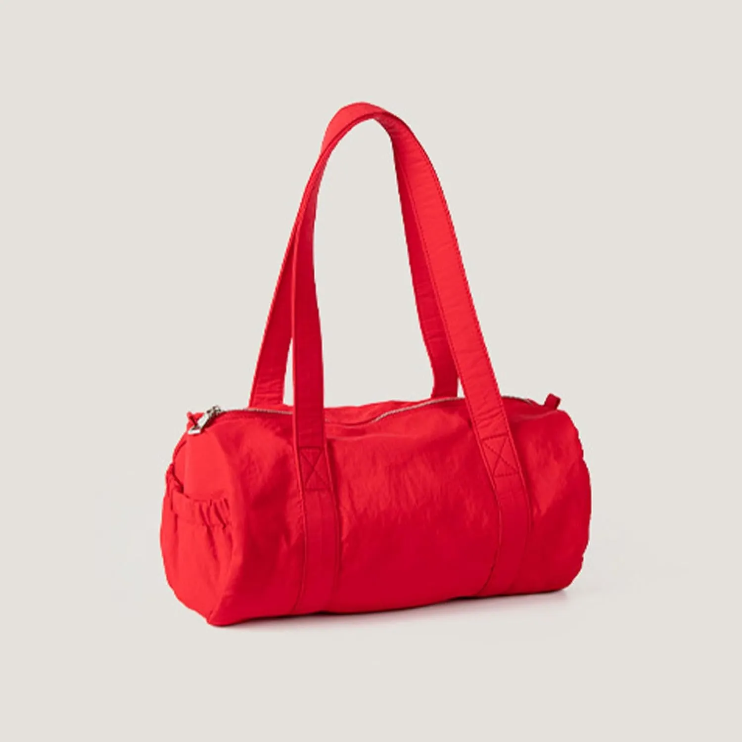 Women Aesthetic Nylon Shoulder Bag Korean Styles Casual Multipurpose Commuters Student Cylinder Underarm Handbag Purse Shoulder Handbag