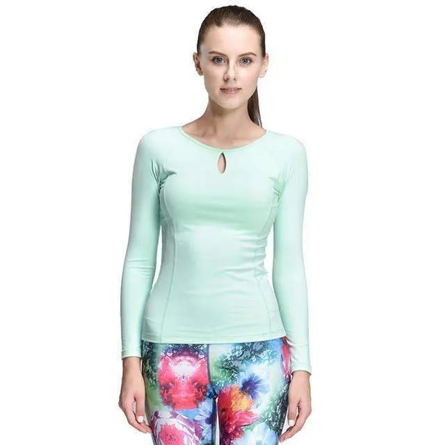 Women Compression Sport T-Shirt Running Mujer Deportivas Woman FitnessT-Shirt Running Women Clothes Long Sleeve Yoga Tops