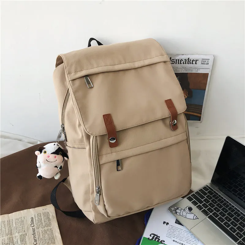 Women's & Men's & Couple Retro College Style Simple Backpacks