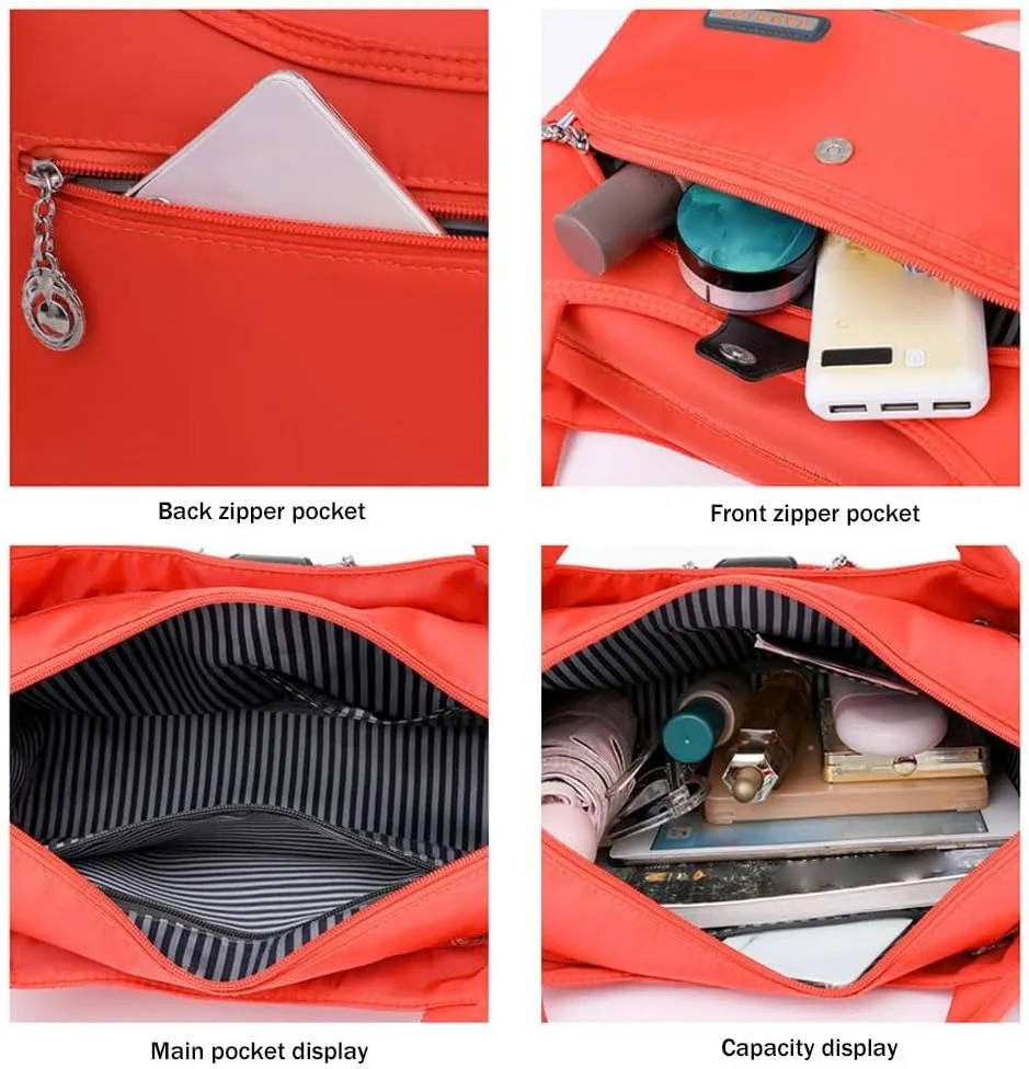 Women's Anti-Theft Handbag,Fashion Crossbody Bag,Shoulder Handbags,Waterproof Oxford Cloth Handbag Crossbody for Women