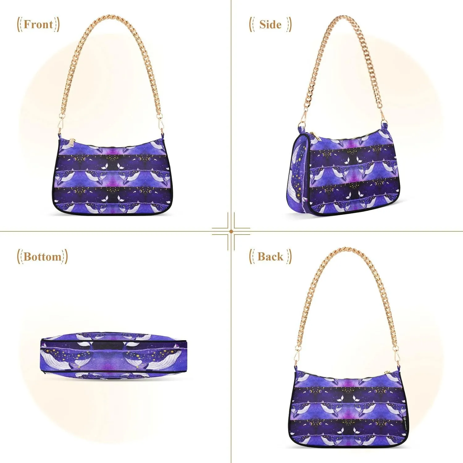 Women's Chain Bag, Shoulder Bag, Handbag Purse, Tote Bag, Fashion Underarm Bag