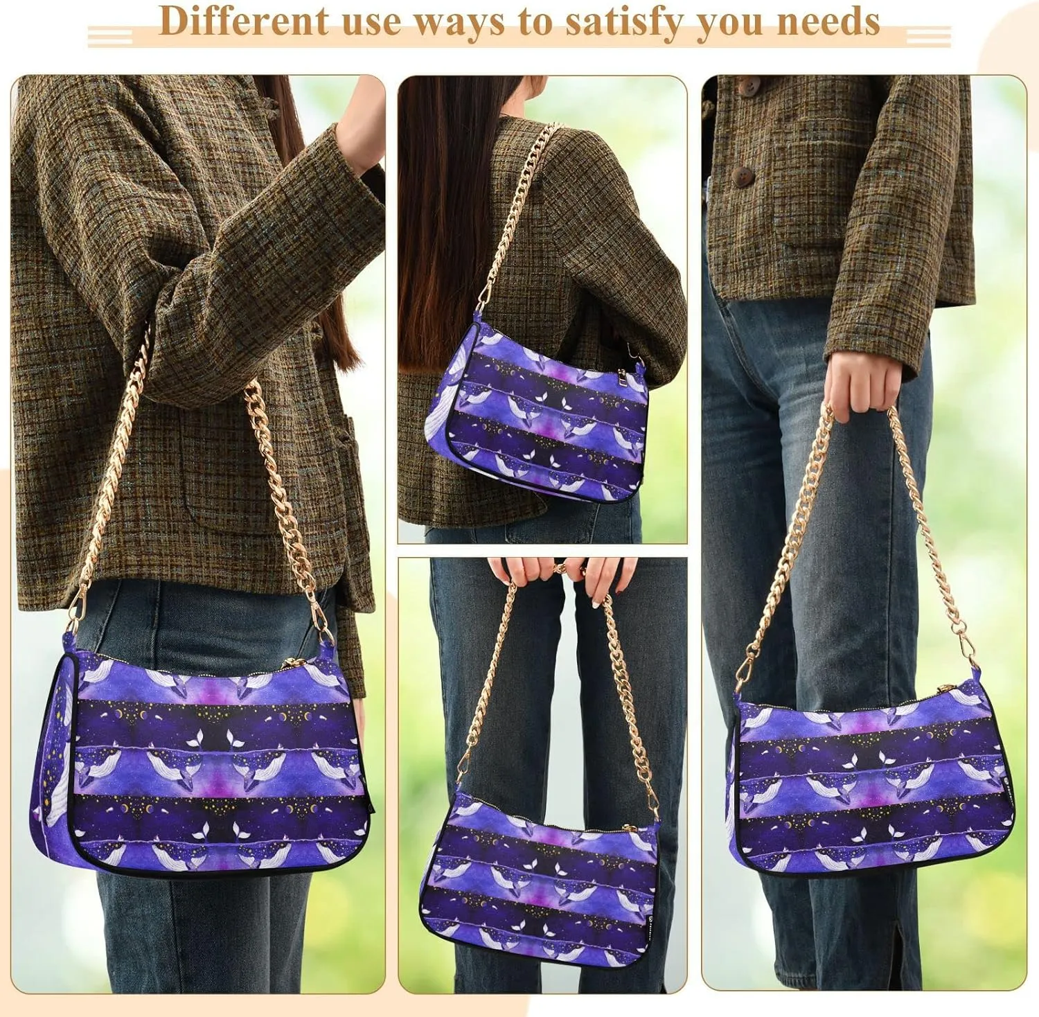 Women's Chain Bag, Shoulder Bag, Handbag Purse, Tote Bag, Fashion Underarm Bag