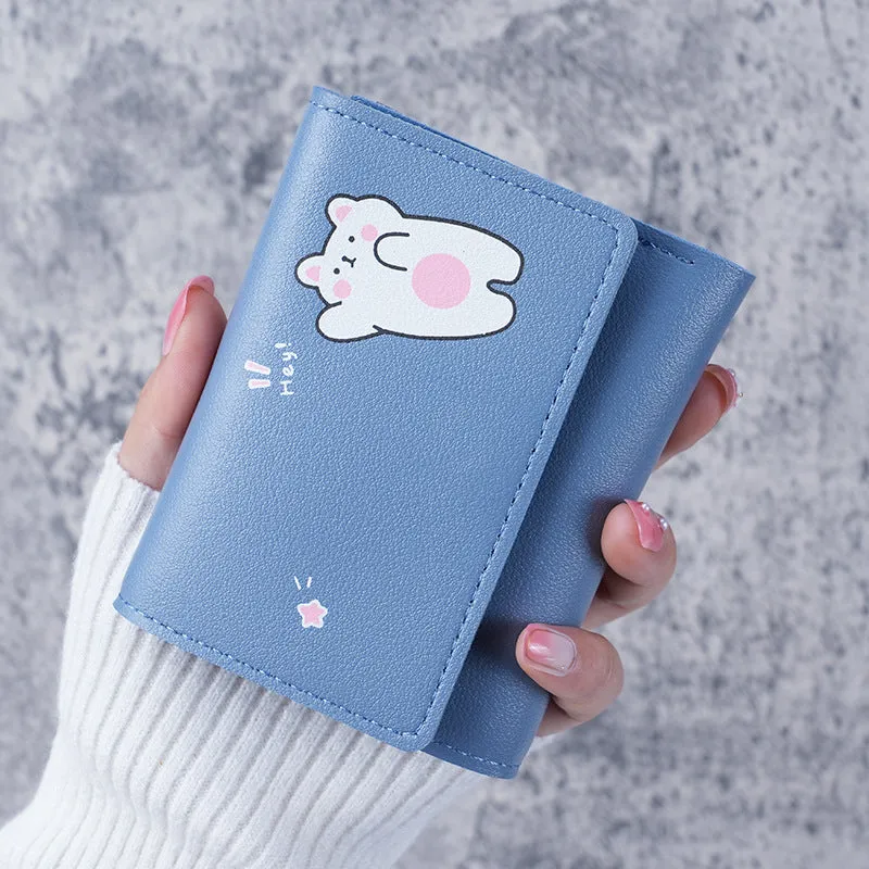 Women's Comfortable Korean Short Simple Clutch Ladies Wallets